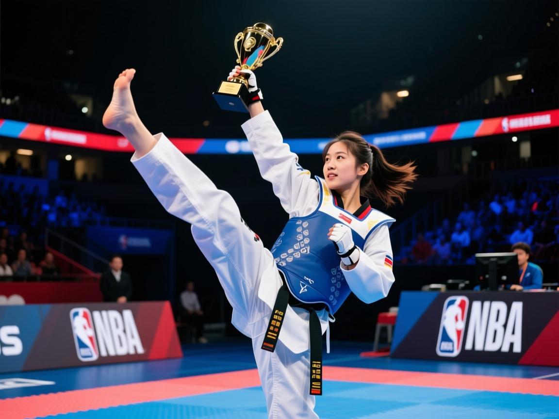 女子跆拳道比赛中黑马夺冠，逆袭惊艳！  第2张