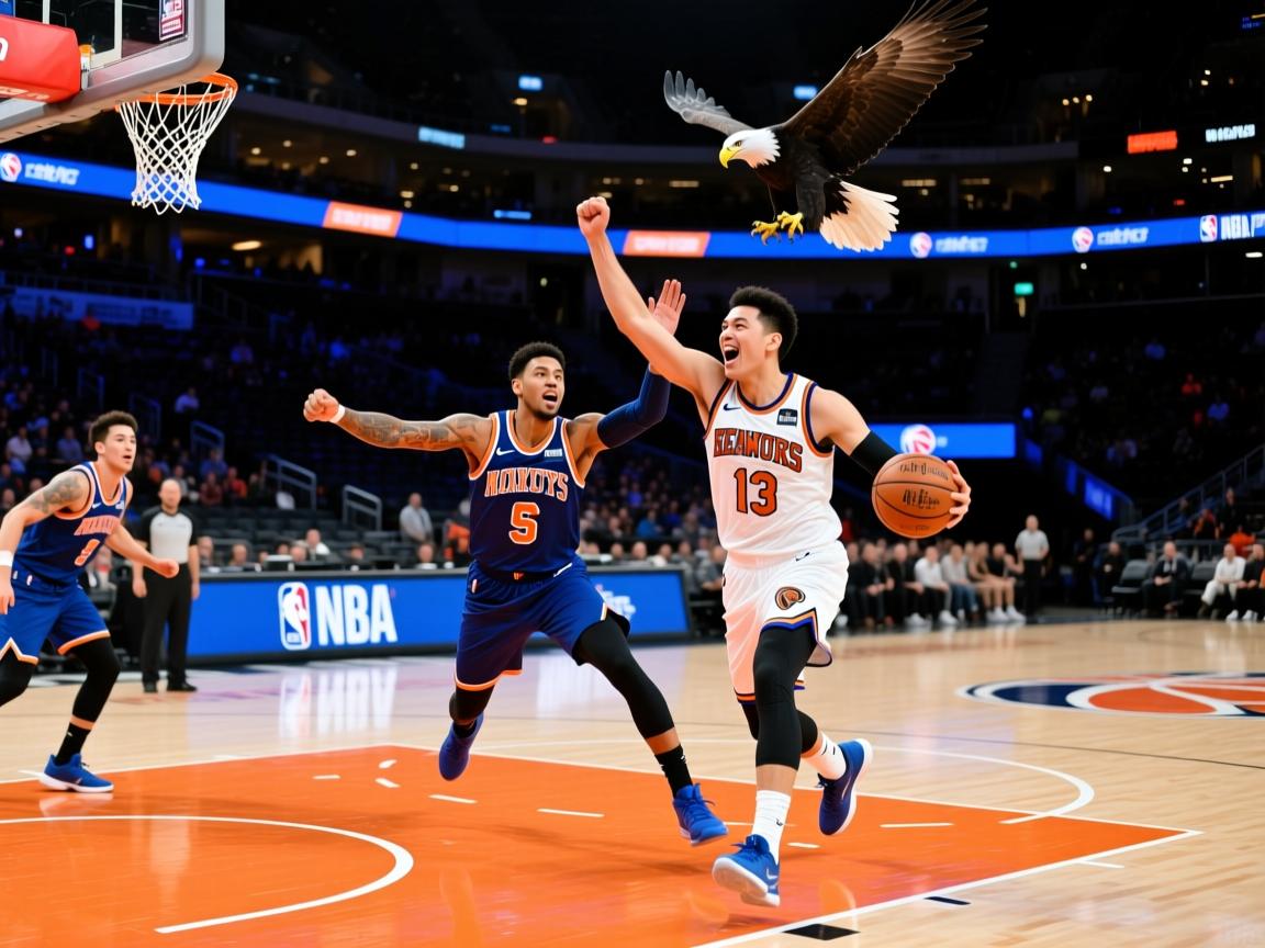 老鹰队大胜尼克斯队，杨则基出色发挥带领球队晋级